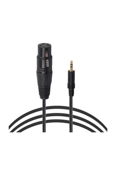 Genel Markalar 3.5 Mm Stereo Erkek To Xlr Dişi Kamera Mikrofon Kablosu 5 Metre