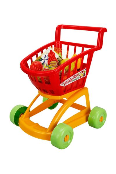 DEDE Kırmızı Market Alışveriş Arabası