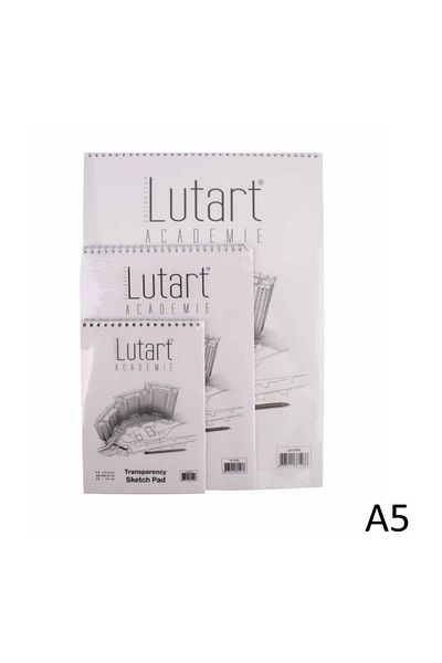 Lutart Transparency Sketch Pad Tracing Block A5 30 Sheets