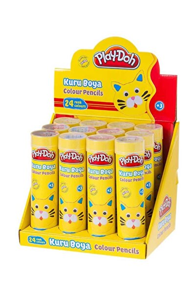 Play Doh طلاء جاف 24 لون مع أنبوب