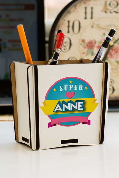 Hediyelen Super Mom Pen Holder