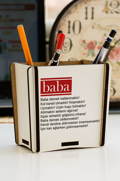 Hediyelen Gift for Dad Pencil Holder