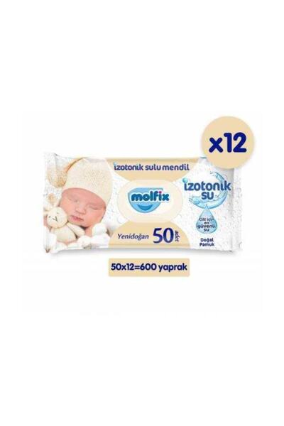 Molfix Yenidoğan Izotonik Islak Mendil 12li Paket