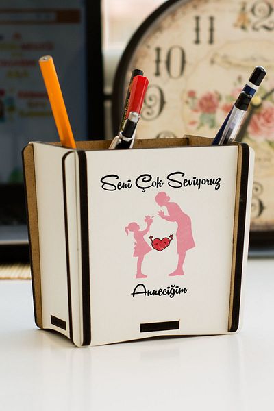 Hediyelen Mother's Day Gift Pen Holder