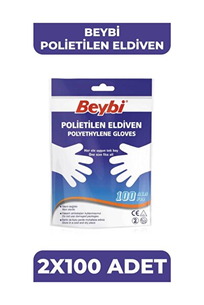 Beybi Polietilen Pet Eldiven [2 Paket]