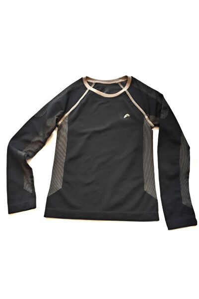 Relaxfit Seamless Unisex Siyah Basalayer Seamless Çocuk Termal İçlik