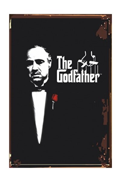 Hayat Poster The Godfather Baba Sinema Retro Vintage Ahşap Poster