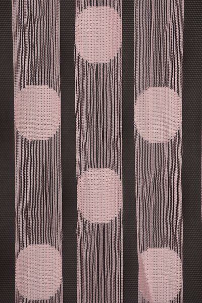 AKÇA TEKSTİL Polka Dot Model Pink Color Rope Curtain