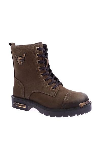 Hammer Jack Genuine Leather Men's Khaki Nubuck Boots 629O18K00005
