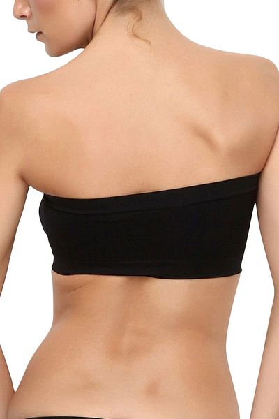 Anıl Women's Black Strapless Seamless Bra 2400