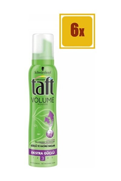 Taft Köpük Volumen 3 Numara 150 ml 6'lı Set