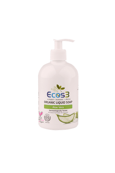 Ecos3 Organic Liquid Soap Aloevera Set of 3 (3 X 500 ml)
