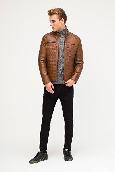 İkbal Michael Taba Hakiki Deri Mont Erkek