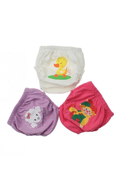 Story Baby Baby Girl Patterned Cute 3-Piece Training Pants 035-60155-003