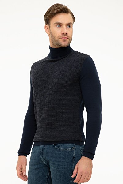 Pierre Cardin Erkek Koyu Lacivert Slim Fit Triko Kazak G021GL0TK.000.877912