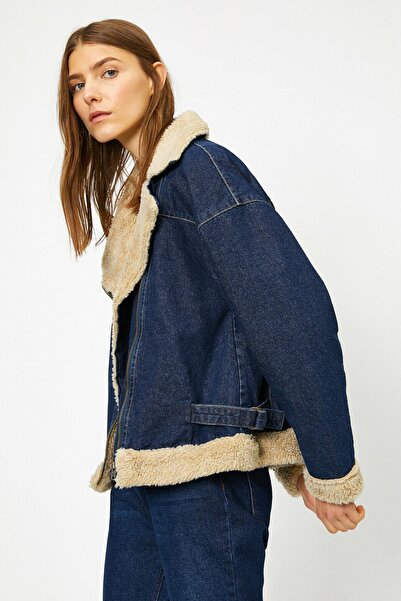 Koton سترة زرقاء نسائية 0KAK57081MD