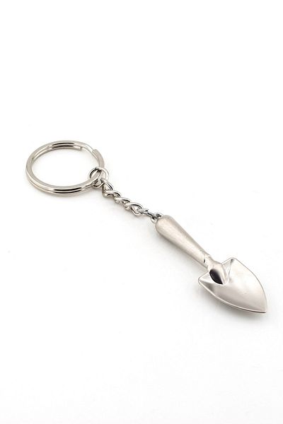 Solfera Unisex Shovel Shaped Stainless Metal Keychain Kc516