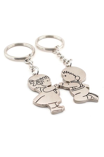 Solfera Unisex Double Metal Keychain Providing Marriage Kc490