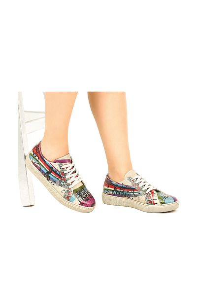 Streetfly Πολύχρωμο Γυναικείο Sneaker MDVNS208