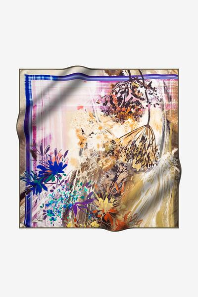 Pierre Cardin وشاح حريري تيفيل للسيدات 7870438-951