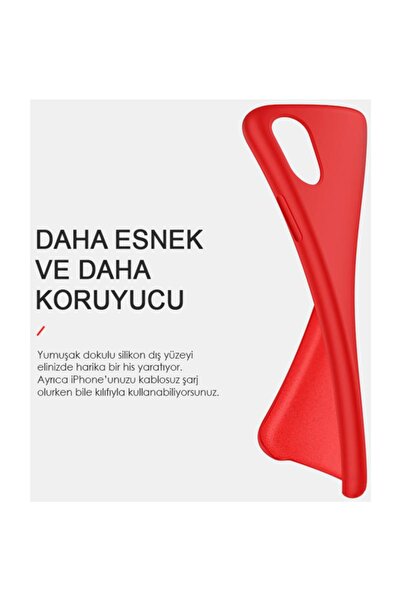 Microsonic Iphone 8 Kılıf, Microsonic Liquid Lansman Silikon Kırmızı
