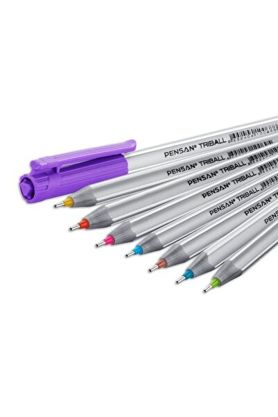 Pensan Triball Ballpoint 1mm 8 Pcs Colorful Set
