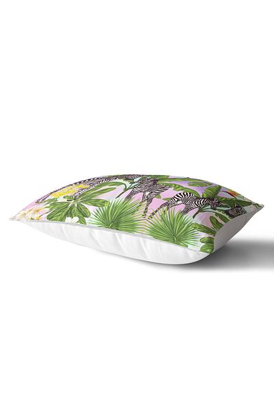 Realhomes Exotic Zebra Patterned Modern Rectangular Pillow Throw Pillow Case - 45X65 cm