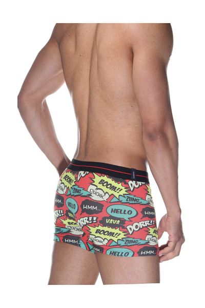 darkzone Men's Speech Bubble Patterned Digital Printed Boxers