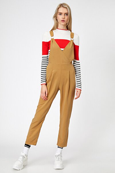 Koton Damen-Overall aus Kamelhaar