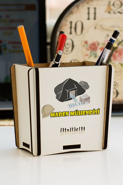 Hediyelen Mining Engineer Pen Holder