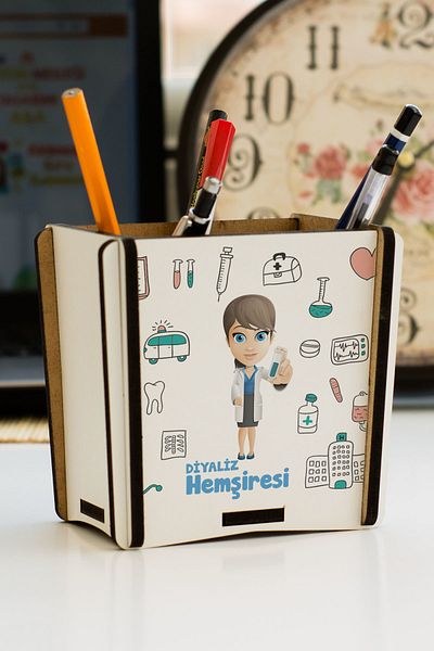 Hediyelen Dialysis Nurse Pen Holder