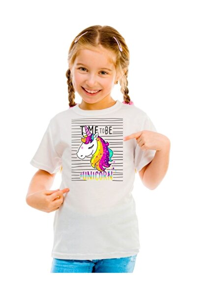 SCUBAPROMO Time Tobe Unicorn devojčina bela majica