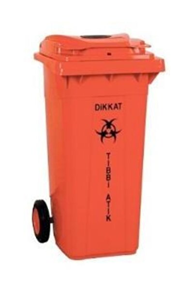 Şahnur Tıbbi Atıklar Kutusu Kovası Konteyneri 120 lt. Tekerlekli