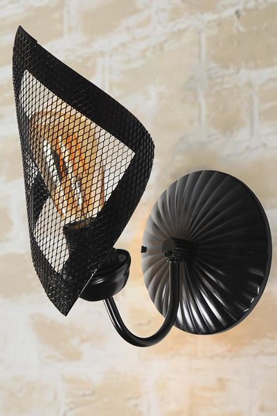 VENON Lighting Wing Sconce Glass Black
