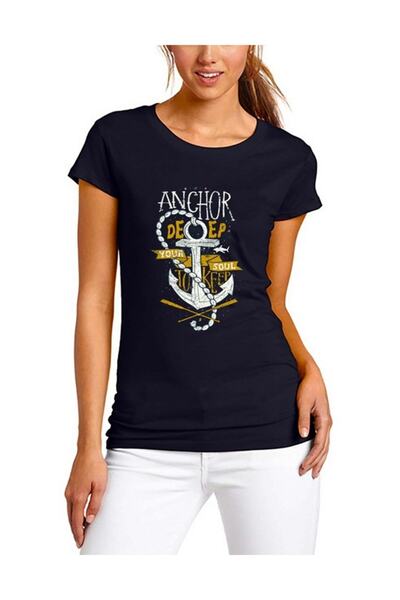 SCUBAPROMO Anchor Deep crna ženska majica