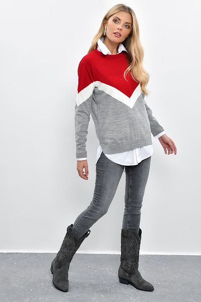 Cool & Sexy Pullover - Mehrfarbig - Regular Fit