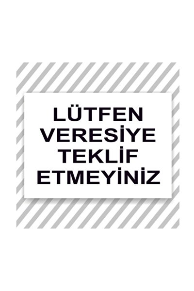 Sticker Sepetim Vă rugăm să nu oferiți Veresiye Avertisment Autocolant decora...