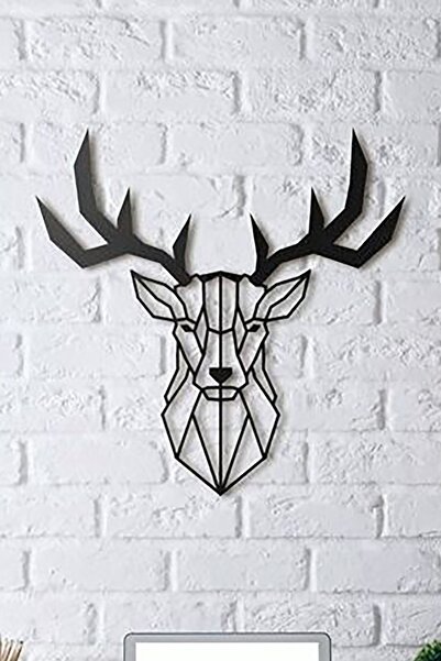 Mumu Geyik Duvar Dekor Dekoratif 3 Boyutlu