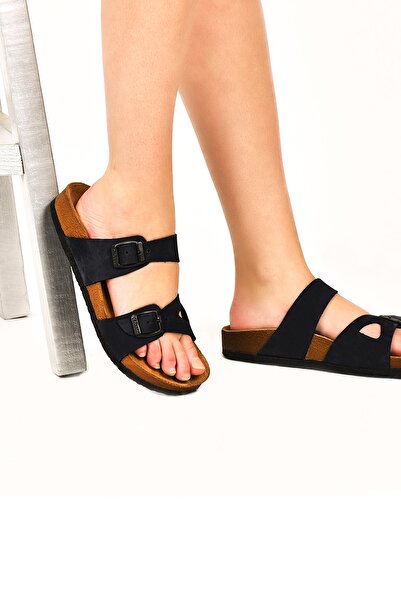 Moosefield Papuci negri pentru femei MD-35MS-02