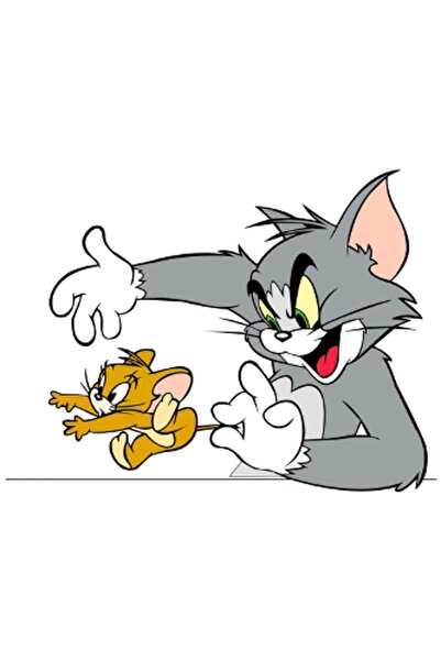 Sticker Sepetim Tom Ve Jerry Sticker