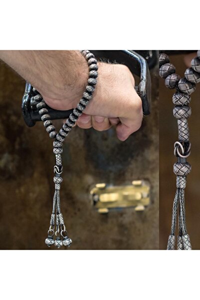 TESBİHCİBABA Unisex Eskitme Model El Örmesi Kazaz Tesbih TB1552