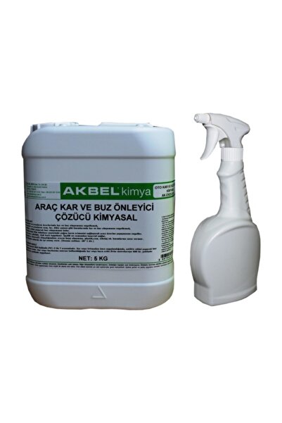 akbel Araç Buz Çözücü Kimyasal 5 Kg+uyg.spreyi