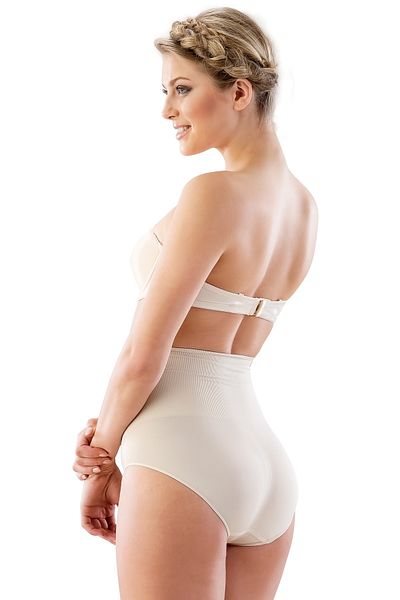 Emay Pantaloni de damă bej fără cusături - Corset de maternitate 2200