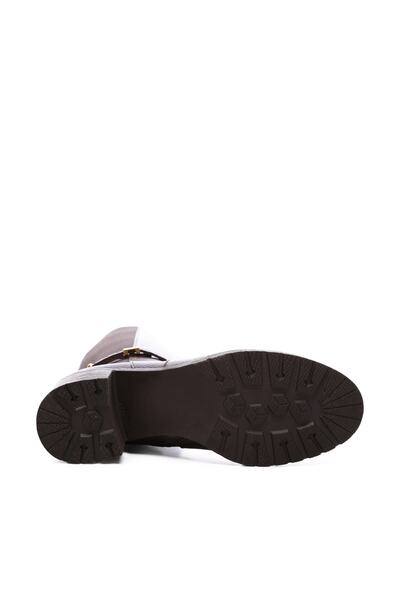 Tamer Tanca Hakiki Deri Kahverengi Kadın Çizme Çizme 94 710C BN CZM SK19/20