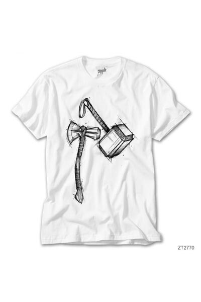 Z zepplin Tricou alb Thor Hummers