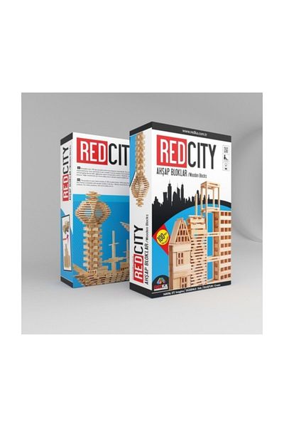 Redka Red City Wooden Blocks