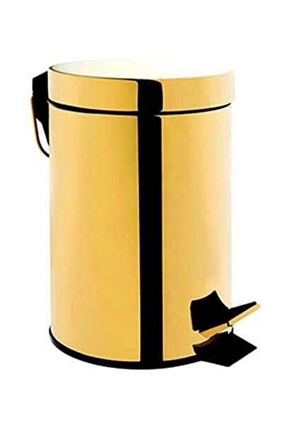 Saray Banyo Saray Pedallı Çöp Kovası 5 lt Altın