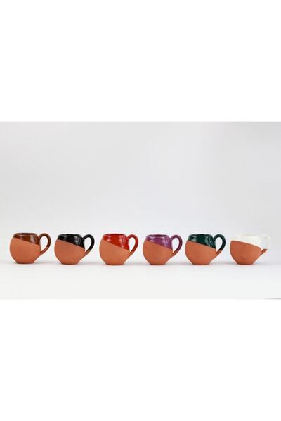 ADAMODART Toprak Kupa & Bardak 6'lı Takım