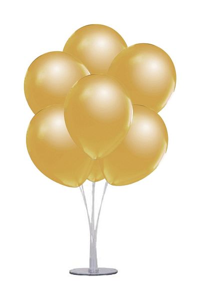 kidspartim 7-Piece Balloon Stand Harness Gold Balloon