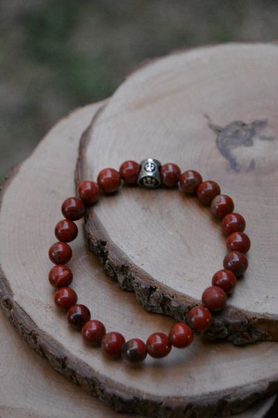 Stoneage Jasper Natural Stone Men's Women's Bracelet